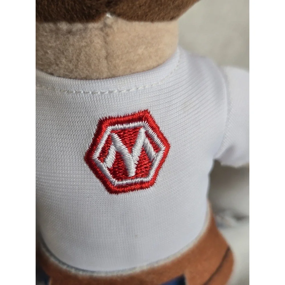 Morty Construction Worker Mascot Plush Doll Hard Hat‎ Tool Belt Advertising Toy
